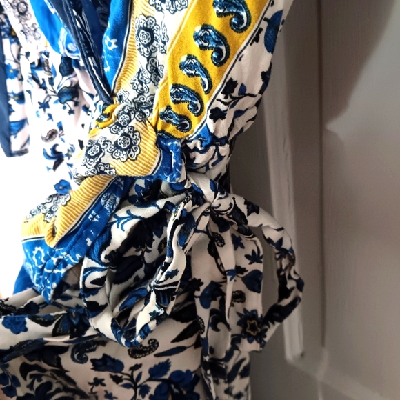 Cato Wrap Dress with Ruffle Feature and Belt - Picture 7 of 10